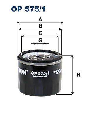 Filtron OP575/1 ÖLfilter FüR Smart-image
