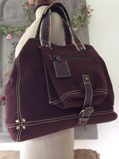 BILLY BAG London Designer ~Large Tote/ Leather Detail ~Lagenlook Shopper Handbag