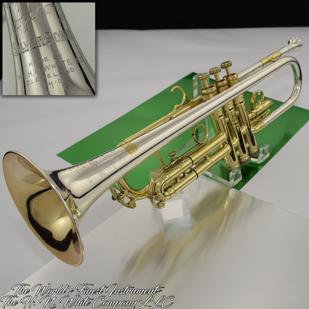 Rare Vintage HN White King Super 20 Symphony Silversonic Trumpet
