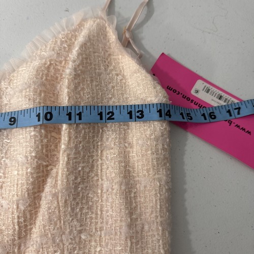 Betsey Johnson Dress Womens 10 Pink Sleeveless Tulle Midi Formal Hoco Y2k - Picture 9 of 14