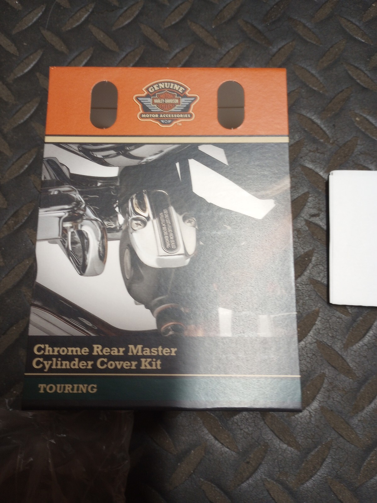 Rear Brake Master Cylinder Cover Kit Chrome Touring Bagger Harley 0821