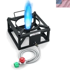 Compact Portable High-Pressure Propane Stove with Jet Burner for Outdoor Cooking