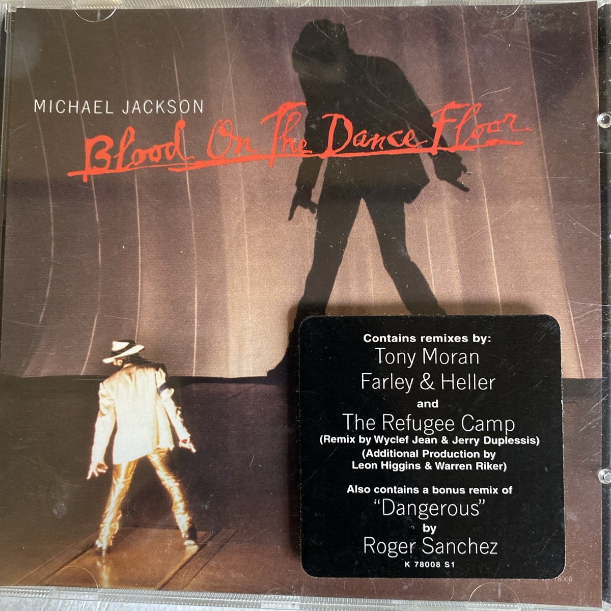 MICHAEL JACKSON Blood Dance Floor/Dangerous 6TRX EDITS CD W/SHOCK