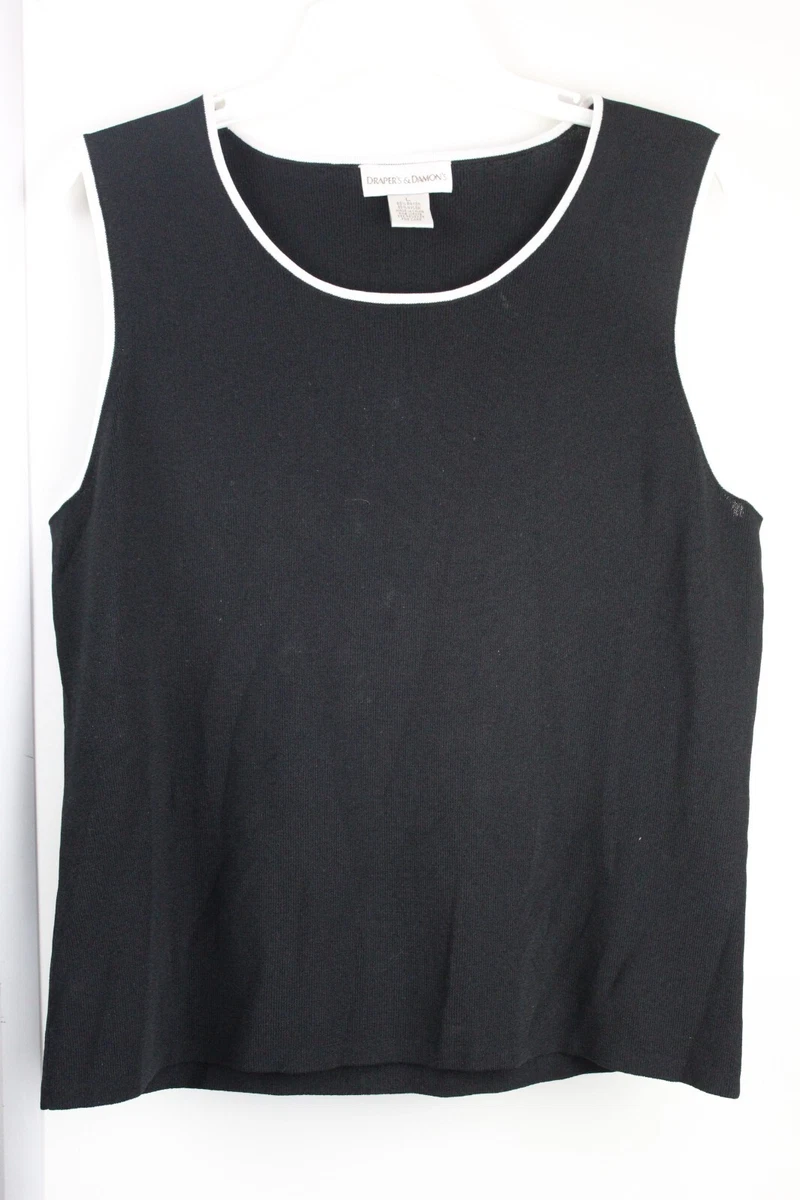 black tank with white trim