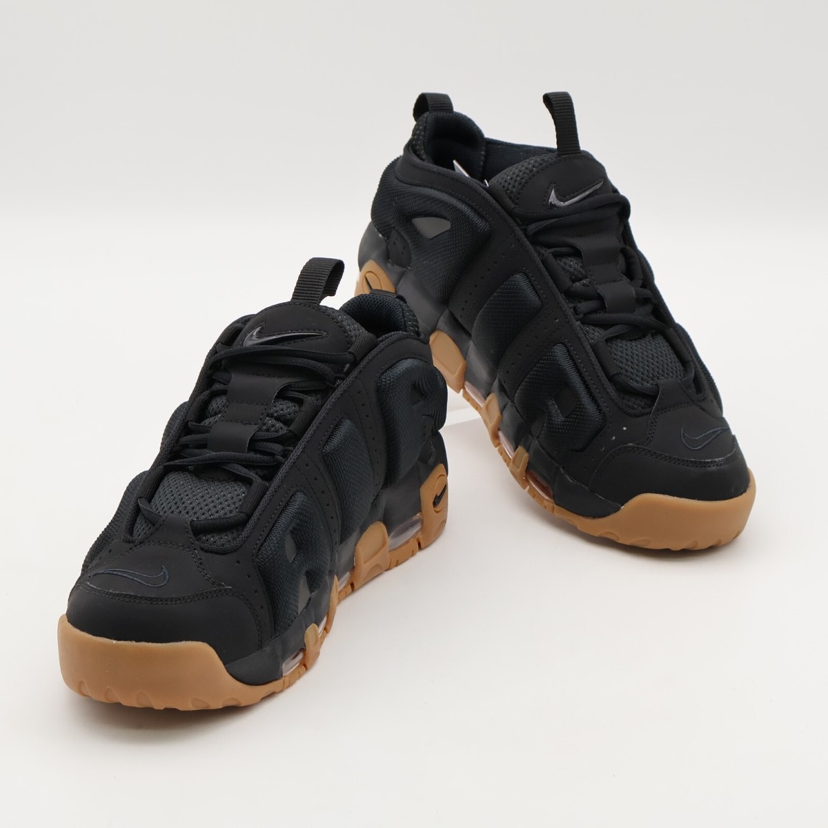FZ3055-003 Nike Air More Uptempo Low Black Gum Medium Brown Black