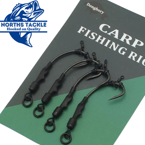 Ready Tied Ronnie Rigs Barbed UK MicroSwivel Carp Terminal Fishing