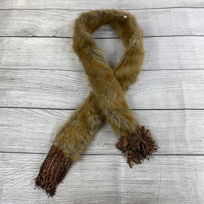 D Harrison & Company Faux Russian/Canadian Sable Fur Scarf 7  Warm Heart Mind  