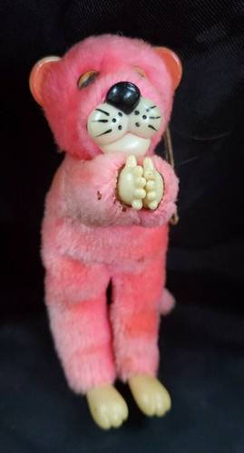 5.5" Pink Panther Gripper Hugger Ornament Plush Collecitble Vintage Toy - Picture 2 of 12