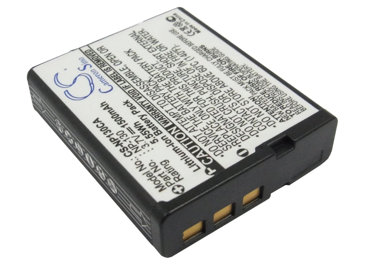 Li ion Battery for Casio Exilim EX ZR300GD NP 130A EX ZR100 Exilim EX ZR1000BK