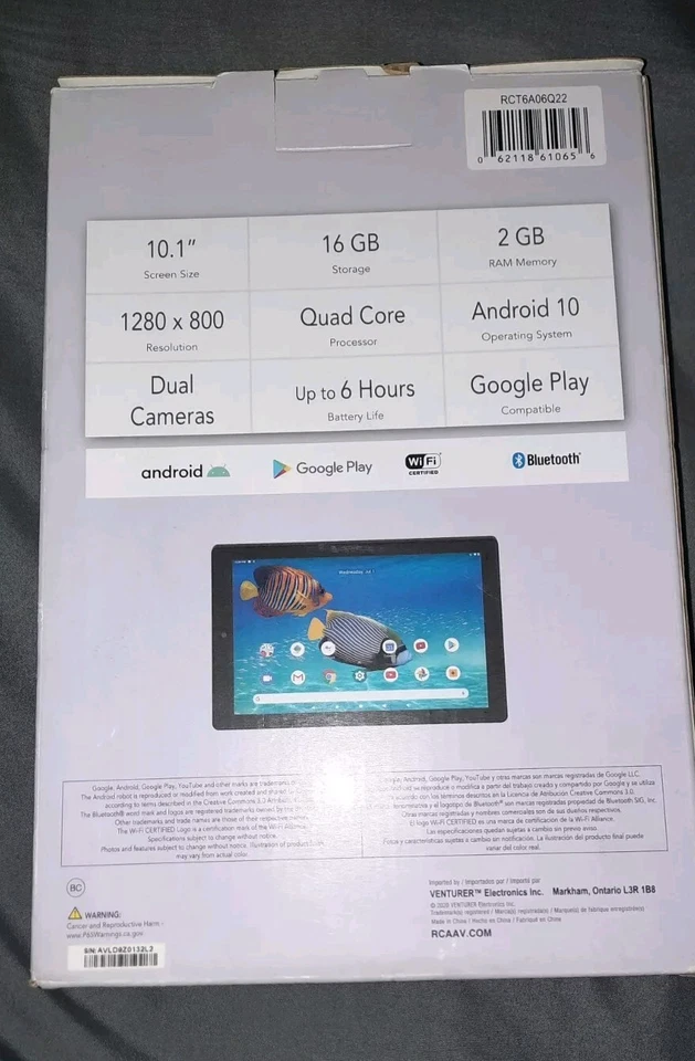 RCA Venturer 10-Inch Tablet With Android (Reset) - Image 2 of 4
