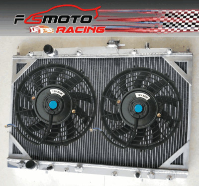 For HONDA ODYSSEY 3.5L V6 1999-2004 2000 2001 2002 AT/MT Aluminum Radiator+Fans