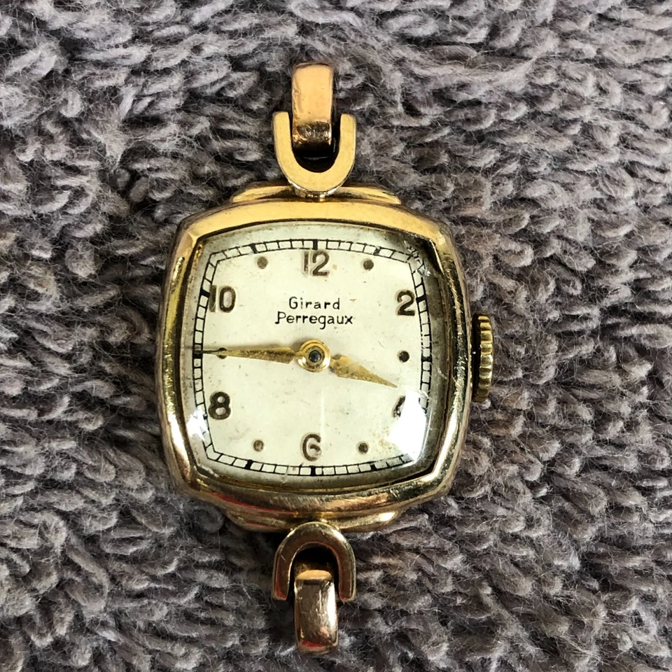 Girard Perregaux女式连衣裙10K镀金17毫米机械发条手表无表带 — 第 2/4 张图片