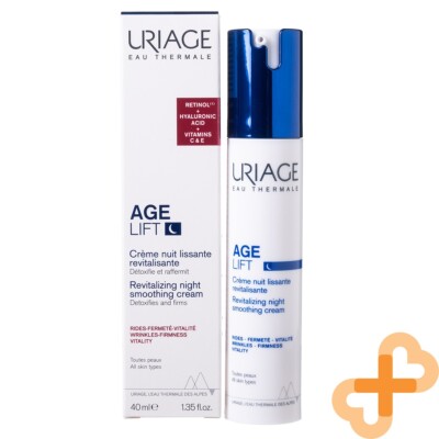 URIAGE AGE LIFT Revitalizing Night Time Face Cream 40ml Smoothing Wrinkle Care