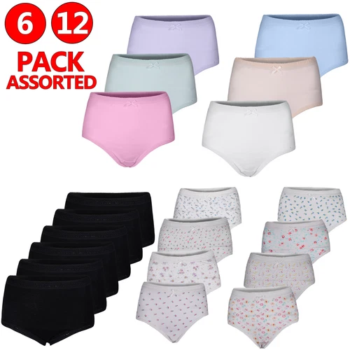 Ladies Underwear Soft Cotton Briefs lace Knicker Seamless Comfy Hipster Panties