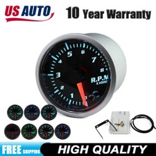 Tacho Tachometer Gauge 2 52mm 0-8000rpm Car Auto Meter Digital Led Display 12v