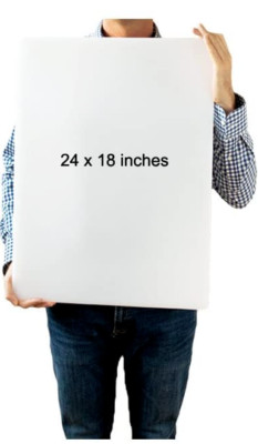 White Plastic (HDPE) Cutting Board 1 Thick FDA/NSF You Pick The Size