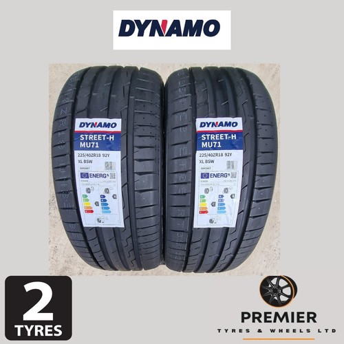 X2 NEW TYRES 225 40 18 92Y XL BSW DYNAMO STREETH MU71 225/40R18 *A
