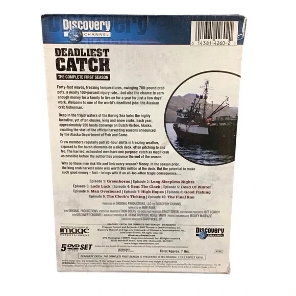 Discovery Channel Deadliest Catch Complete First Season (2009 DVD Set) NEW - Image 2 of 3