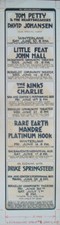 BRUCE SPRINGSTEEN TOM PETTY 1978 AD Concert poster RANDY TUTEN ORIGINAL ART