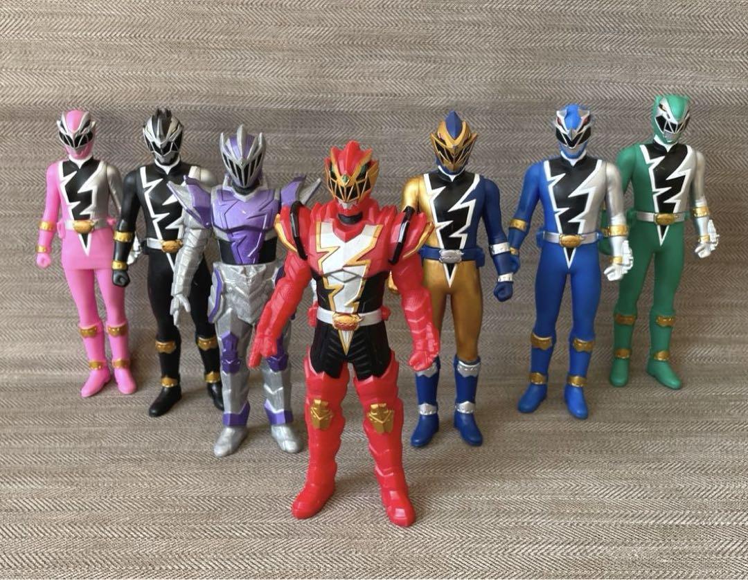 Power Rangers Dino Fury Ryusoulger Soft Vinyl Figure 7p set BANDAI