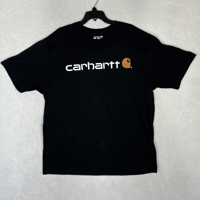 Carhartt Short Sleeve Crew Neck Shirt Mens Size Large Black