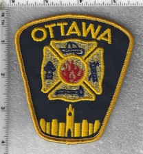 Ottawa Fire Department (Ontario, Canada) Gold Bullion Shoulder Patch