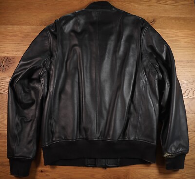 RAG & BONE Men's Lamb Leather Bomber Jacket Sz. XL X-Large RAG & BONE Men's Lamb Leather Bomber Jacket Sz. XL X-Large