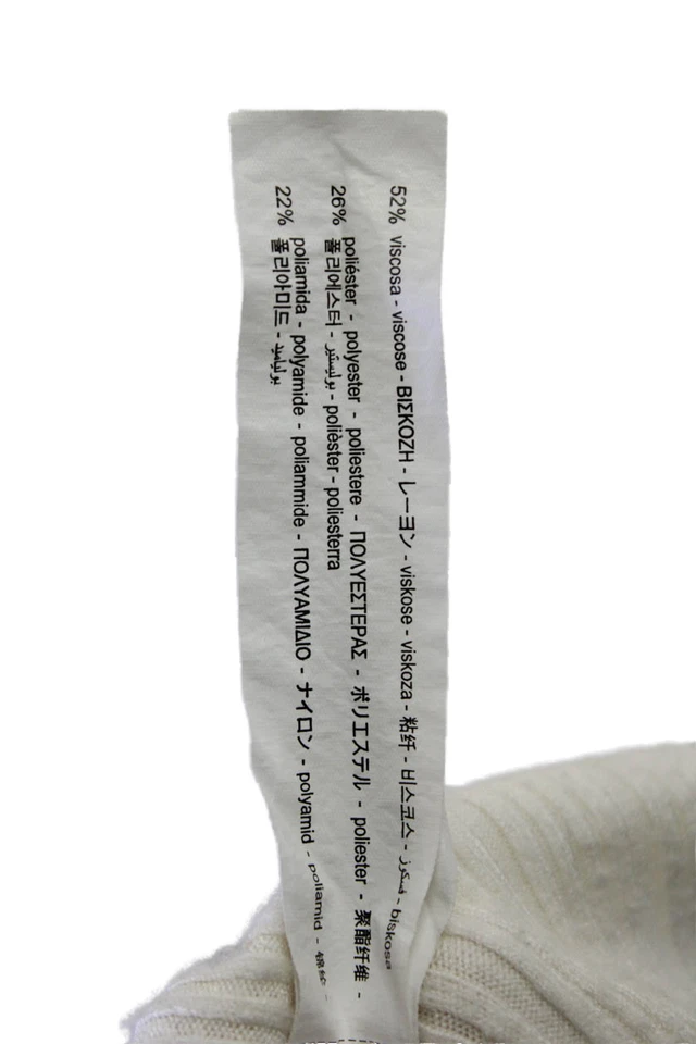 Zara Girls Turtleneck Long Sleeve Ribbed Knit Top Cream Size 13-14Y - Image 4 of 4