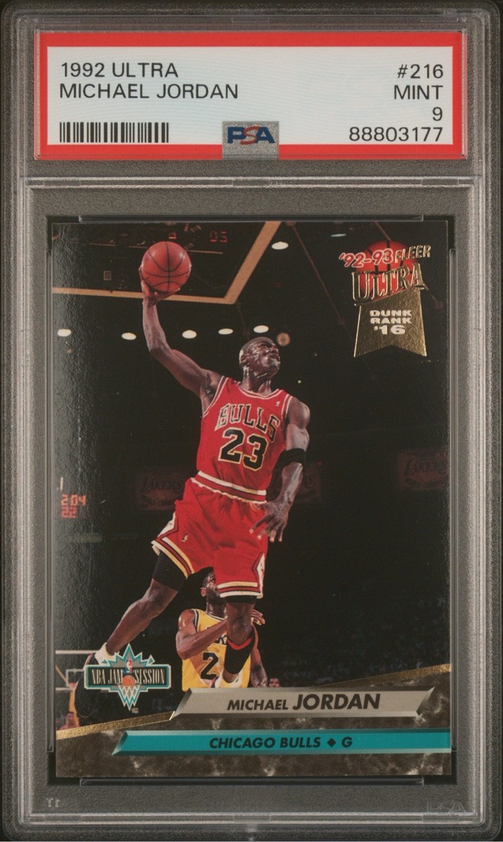 1992 Fleer Ultra Michael Jordan #216 PSA 9 Mint HOF Chicago Bulls