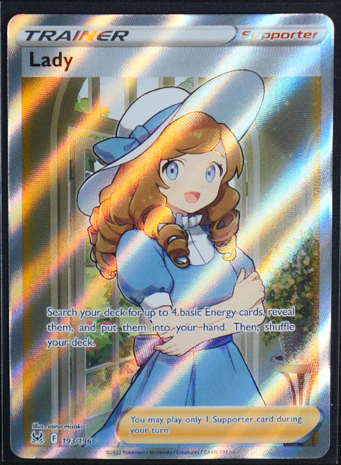 Lady (Full Art) Holo Ultra Rare #193/196 SWSH11: Lost Origin NM