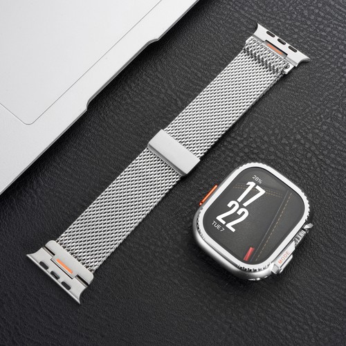 Luxury Stainless Steel Band + Alloy PC Case for Apple Watch 11 10 SE/Ultra 49mm - Picture 17 of 22