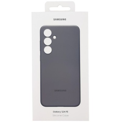 Original Samsung Galaxy S24 FE Silikon Case Hülle Cover EF-PS721 in Schwarz OVP