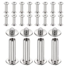20set Phillips Chicago Screw M4x18mm Binding Post Screw, Silver