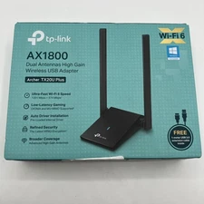 TP-Link WiFi 6 USB Adapter for Desktop PC - (Archer TX20U Plus) AX1800 Wireless 