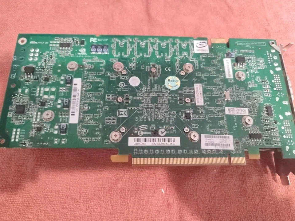 Scheda Video NVIDIA Quadro FX 4600 768MB GDDR3 DVI Scheda Grafica  - Immagine 4 di 4