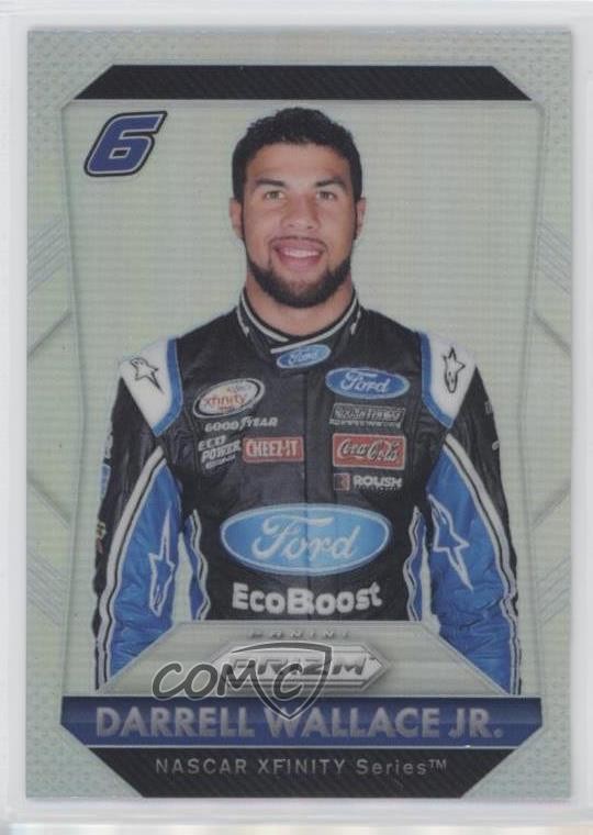 2016 Panini Prizm NASCAR Silver Prizm Bubba Wallace Darrell Wallace Jr #34 g1z