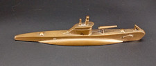 MODELLO DI U-BOOT BOAT GERMANIA WW2 TEDESCO IN OTTONE MANCA PARTE DELLO SCAFO