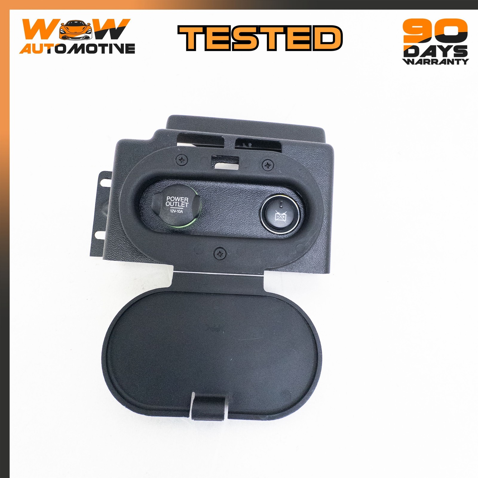 06-16 ASTON MARTIN V8 VANTAGE TRUNK QUARTER PANEL TRIM OUTLET SWITCH PLATE OEM