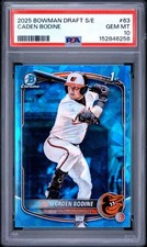 Caden Bodine 2025 Bowman Draft Sapphire Chrome 1st Base PSA 10 Pop 1