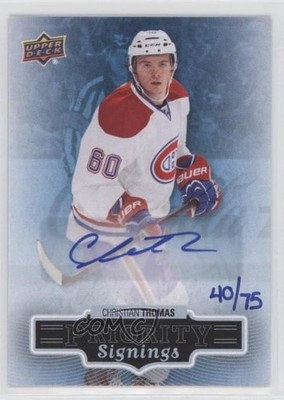 2013 Upper Deck Fall Expo Priority Signings 40/75 Christian Thomas Auto r7h
