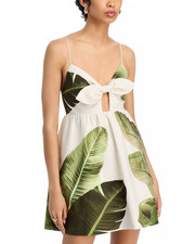Alice and Olivia Melvina Tie Front Dress MSRP $395