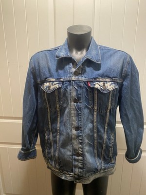 Levi's Men s Blue Cotton Trucker Jacket Button Front Size XL 72334 E3-051