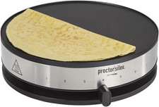 Electric Crepe Maker with 13” Pfas-Free Nonstick Griddle for Eggs, Pancakes, Ome