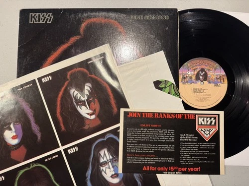 Gene Simmons LP Casablanca NBLP 7120 KISS Full Package + Inserts & Poster 1978