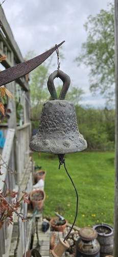 Antique Bronze Spanish Mexico Brass Mission Heavy Church Single Bell 6"