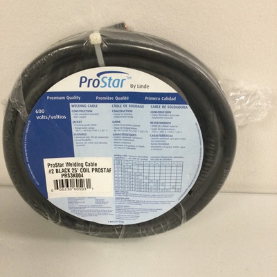 #ad #ad Prostar #2 BLACK Weld Cable 25#x27; COIL Linde Part #: PRS3K004 $72.99