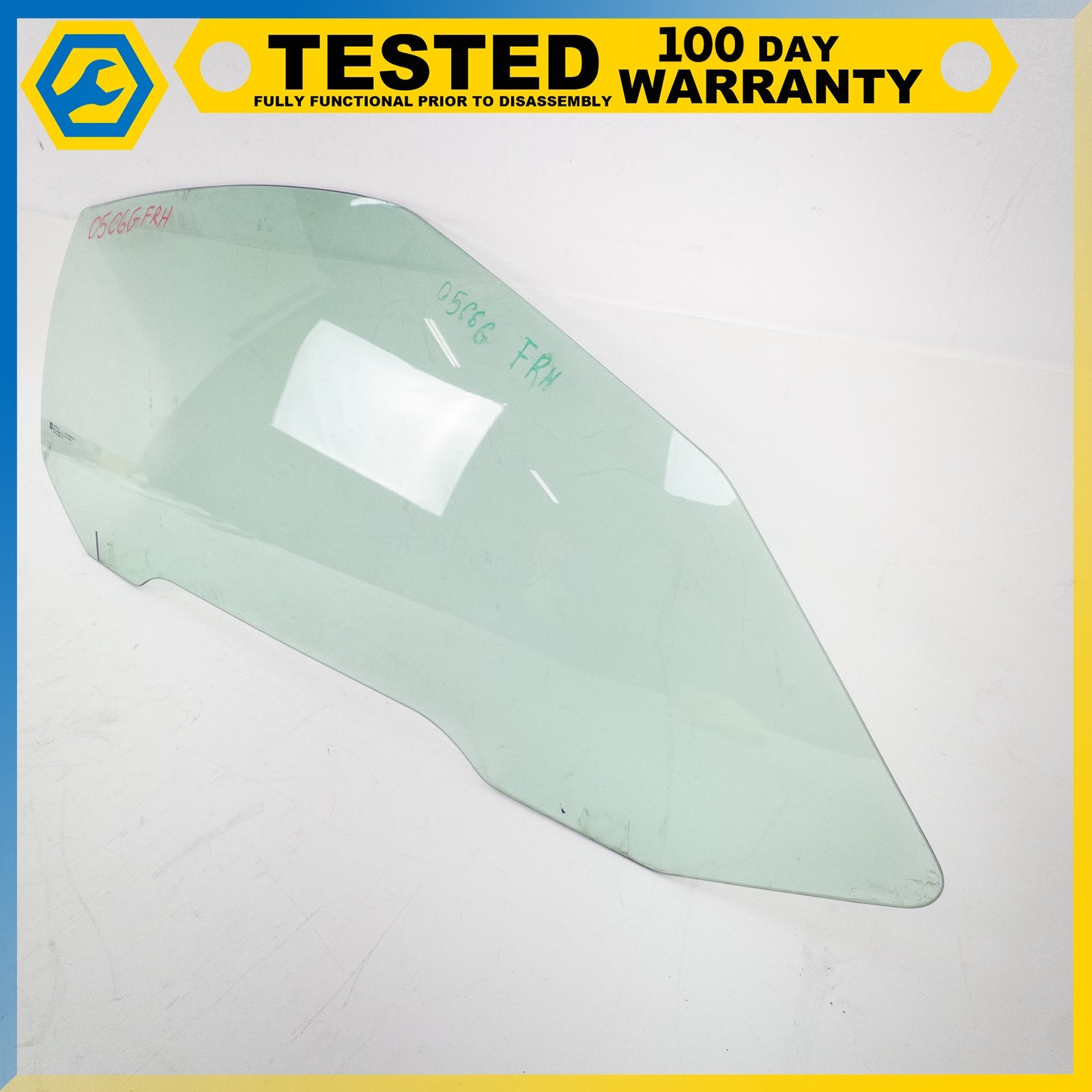 05-13 CHEVROLET CORVETTE C6 FRONT RIGHT PASSENGER SIDE DOOR WINDOW GLASS OEM