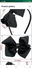 7RAINBOWS FASHION CUTE BLACK BOW HEADBAND FOR GIRLS IS
