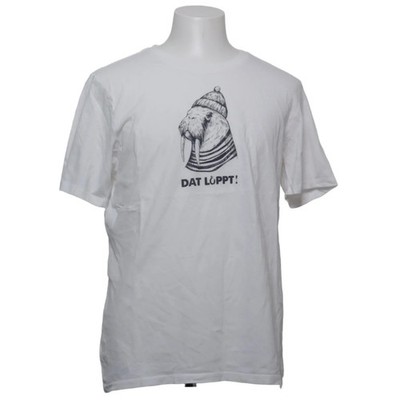 Tony Brown, T-shirt, Größe: L, Weiß, Baumwolle, Print, Herren #Xio