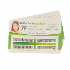 10 Packs Dental Orthodontic Metal Brackets Braces Mini Roth.022 Hooks 345 CE